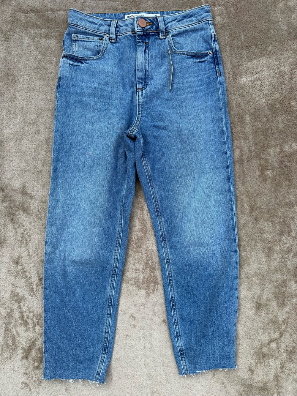 ASOS denim raw hem Jeans